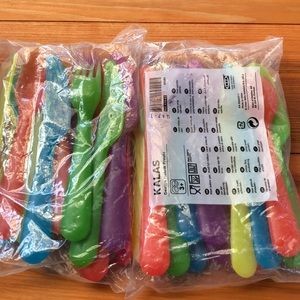 Two unopened Ikea Kalas utensil sets